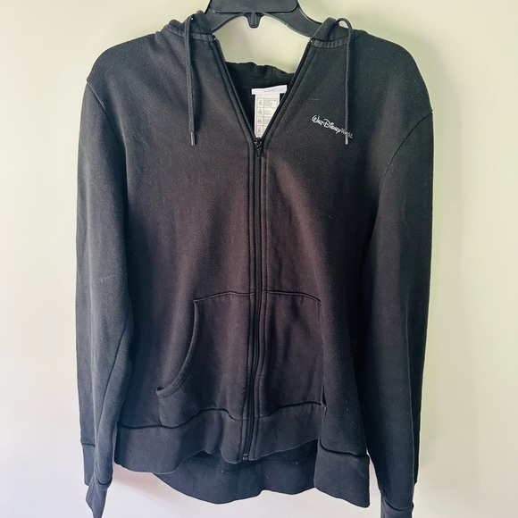 Disney Parks Original Black Full Zip Hoodie Walt Disney World Cinderella Castle - Picture 4 of 5